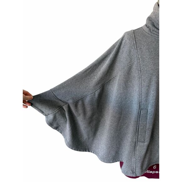 UGG Poncho Cape Pichot Fleece Lined  Gray size XS Small - Picture 7 of 8